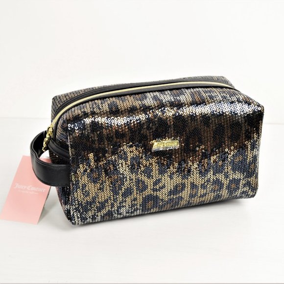 Juicy Couture Bags Nwt Juicy Couture Sequin Cosmetic Bag 2 Bottes